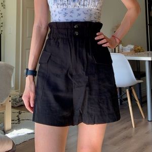 Black Paperbag Shorts (NWOT)